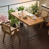 JXT table moderne en bois massif acrylique et chaises traditionnelles en bois pour restaurants cafés hôtels