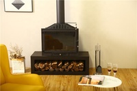 Cheminée à bois Poêle à bois en bois Insert Offre Spéciale Fonte Camiol quantité minimale de commande 50 Pièces Noir Mat Intérieur Appartement Support