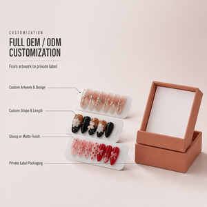<span class=keywords><strong>A110</strong></span> Faux Ongles Noirs Foncés <span class=keywords><strong>Rose</strong></span> et Crâne, Longs et Pointus, Vente en Gros et Personnalisation Prises en Charge - Product Image 5