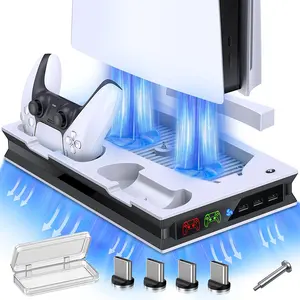 Station de refroidissement pour Console PS5, accessoires, édition disque numérique, support Vertical pour Sony Playstation 5 PS5