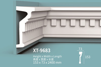 Moulures décoratives en polyuréthane PU pour la maison, moulures de corniche imperméables, moulures de plafond pour la maison, offres pour commandes en gros