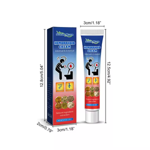 Pomada de crema para hemorroides a base de hierbas tradicionales chinas, cuidado personal, alivio de las hemorroides internas y externas, dolor ardiente - Product Image 1