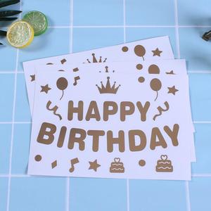 ZY0936C Wholesale Customized Happy Birthday Bobo <strong>Sticker</strong> for Love Wedding Creative <strong>DIY</strong> Balloon <strong>Stickers</strong> Children - Product Image 2