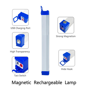Tube lumineux LED magnétique rechargeable par USB, lampe de camping d'urgence, lampe de nuit pour extérieur - Product Image 2