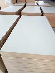 LINYI WOOD FACTORY 1220x2440mm Color blanco Doble cara 18 Mm Madera contrachapada laminada de <span class=keywords><strong>melamina</strong></span> - Product Image 6