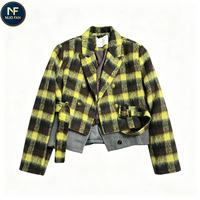 Manteaux d'occasion pour femmes de classe A, en tissu de laine, tailles et styles variés disponibles en gros, commande minimum de 100 kilogrammes