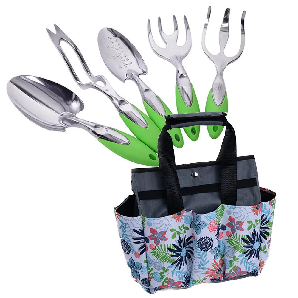Winslow & Ross 6pcs multi tool home and garden outdoor gardening tool set aluminium trowel garden tools set with bag