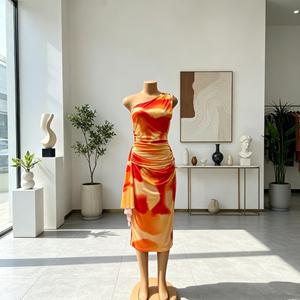 <span class=keywords><strong>Vestidos</strong></span> de Verano Sexys para <span class=keywords><strong>Mujer</strong></span> al por Mayor, <span class=keywords><strong>Vestidos</strong></span> sin Mangas con Estampado Tie Dye, Vestido Ajustado de Fibra de Poliéster para <span class=keywords><strong>Mujer</strong></span> - Product Image 1