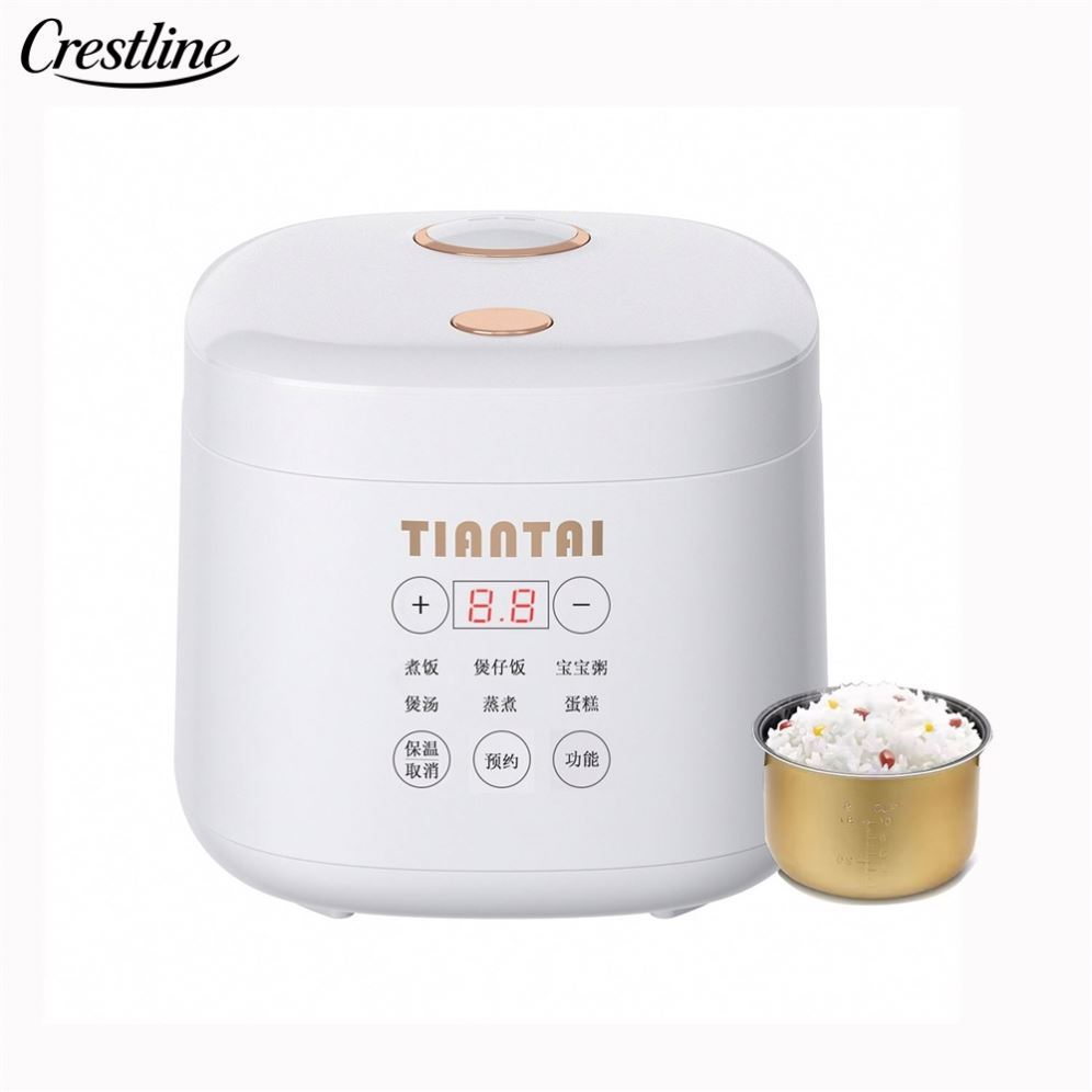 Mini Multi Digital Rice Cooker 2L Electric Cooker Steamer Kitchen Appliances for 1-2 Family