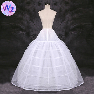 AL0712 Goods Robe de mariée grande taille <span class=keywords><strong>Jupon</strong></span> de mariée Crinoline 2 couches avec 6 cerceaux et <span class=keywords><strong>jupon</strong></span> 2 fils Jupons de qualité - Product Image 4