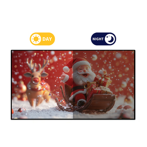 Écran d'affichage numérique double face pour vitrine, idéal pour la publicité en bâtiment, bureau, magasin, entreprise – Panneau suspendu - Product Image 3