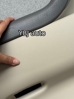 Accessoires de voiture YBJ, panneau de porte beige gris pour Land Cruiser 1990-1998 FJ100, remplacement en PVC beige gris pour le cuir LC100