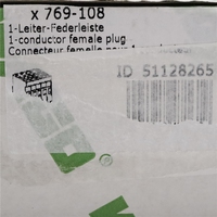 Conector hembra de 1 conductor 769-108 (17 piezas) en caja