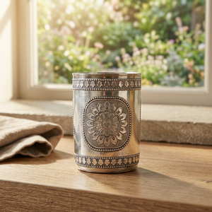 Verre en acier inoxydable à paroi simple, motif floral mandala, style bohème, réutilisable, cadeau de fête pour adultes - Product Image 3