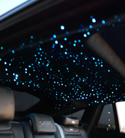 Lumières LED pour toit de voiture, effet ciel étoilé, kit de plafonnier RGBW scintillant, 1000 étoiles, mode clignotant, lumière d'ambiance étoile filante