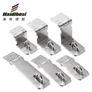 Haidibosi Stainless Steel Door Latch 90 Degree Right Angle Keyless Lock Furniture <b>Hardware</b> Surface Mounted Durable Industrial - Product Image 1