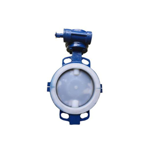Válvula de lodo DN 300 de acero inoxidable con asiento de caucho fluorado, estilo Lug, para soldar - Product Image 4