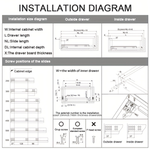 SSR Bestseller Undermount Hidden Push Open Cajón Deslizante Muebles Gabinete Hardware Accesorios para Cocina - Product Image 6