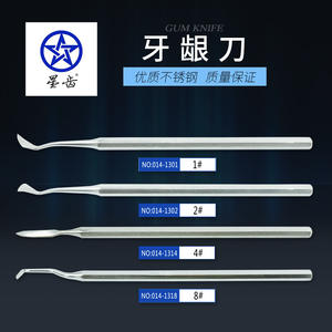 Instrumentos de Extracción de Implantes Dentales, Bisturí Gingival, Separador Gingival, Bisturí para Gingivectomía Oral para Uso Quirúrgico - Product Image 3