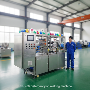 Automatic 3in1 Easy Operate Laundry Pod Making Machine PLC <b>Control</b> Plastic Bags Wrapping Liquid Detergent for Machine - Product Image 1