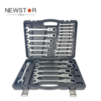 Nouvel ensemble de sacs en toile professionnels Newstar – Clé à cliquet combinée finition chromée, outils de réparation manuels, application industrielle, personnalisable, OEM, acier au carbone