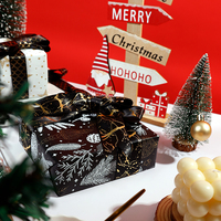 Rouleau de papier kraft blanc de Noël de haute qualité, vierge, jetable, 80g, 43*300cm, emballage cadeau d'anniversaire personnalisé de luxe