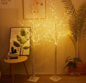 Led cây Bạch Dương Nhân Tạo dây Đồng đèn IP44 Pin hoạt động trong nhà ngoài trời chiếu sáng trang trí Giáng sinh firfly hiển thị - Product Image 1