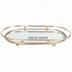 Plateau miroir fantaisie Design personnalisé Plateau en acier inoxydable pour la décoration intérieure Nouveau fournisseur de métal - Product Image 1