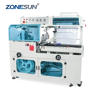 ZONESUN ZS-BF450 Cosmetics Book Food Drink Software Automatic Side Sealing Cutting Shrink Film Wrapping Packaging Machine