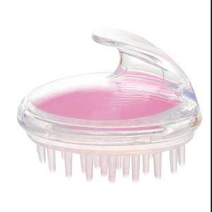 Cepillo de masaje para el cuero cabelludo, peine de silicona azul de plástico para el cuidado del cabello en el baño - Product Image 2