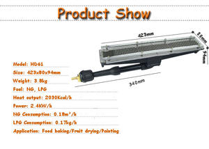 Quemador de Gas Catalítico Infrarrojo Industrial de 220V, Calentador de Cerámica en Estado Nuevo para GLP y Gas Natural - Product Image 2