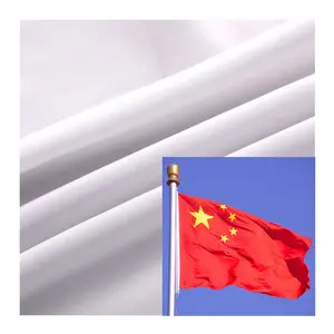 DIY White color custom flag white fabric printed fabrics 100% polyester pongee fabric for printing flags banners beach flag