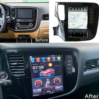 10.4 pouces pour Mitsubishi Outlander 13 ~ 20 Android Navigation Car GPS Tesla Style