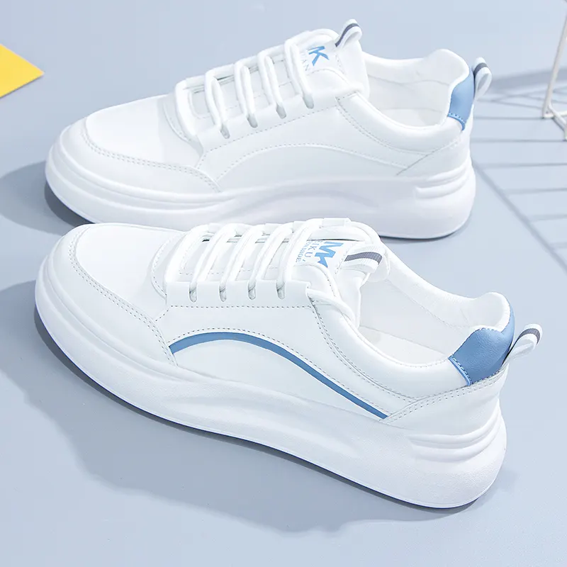 Novo design macio outono branco sapatos mulher menina sapatos casuais estilo simples selvagem estudante sapatos