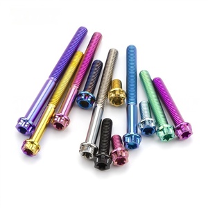 Pernos de Aleación de Titanio para Motocicleta, Pernos Torx Internos Decorativos con Brida, Tornillos M6*10/15/20/25/30/40-100, Accesorios para Moto - Product Image 1