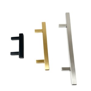 Jinjiuhui Square Tube Cabinet <b>Handle</b> 201 Stainless Steel Modern Minimalist Silver <b>Gold</b> Black <b>Wardrobe</b> Drawer Pull - Product Image 2