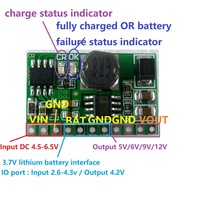 Module convertisseur DC-DC élévateur de tension 5V/2.1A pour montage en surface, 2.7g, pour alimentation mobile UPS, carte de charge DIY pour batterie au lithium 18650 3.7V