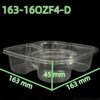 Offres Spéciales 4 Compartiment Cativy Eco Friendly Plastique 500ml Récipients Alimentaires Emballage pour la Soupe et le Riz Livraison de Nourriture