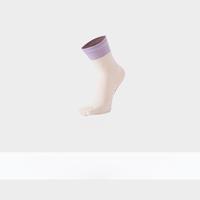 Chaussettes de yoga antidérapantes à cinq doigts pour femmes, idéales pour le Pilates, le ballet, la barre, la danse, en coton et élasthanne, longues, motif cœur