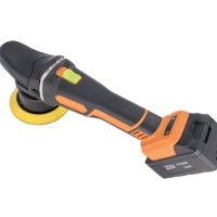 Polisseuse de voiture miniature sans fil à double action 21V sans balais, qualité industrielle et bricolage, orbite de 8 mm, fonctionne sur batterie