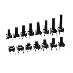 20pcs Tactile Tact Mini <b>Push</b> <b>Button</b> <b>Switch</b> 6x6mm 4Pin PCB Panel <b>Momentary</b> Self-Reset Tact <b>Switch</b> 6x6x4.3/5/6/7/8/9/10/11/12/20mm - Product Image 1