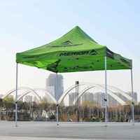 Tente de réception pliable 3x3 4x4 robuste et personnalisable toutes saisons pour mariages en extérieur, chapiteau de foire commerciale avec structure en fer et toile Oxford
