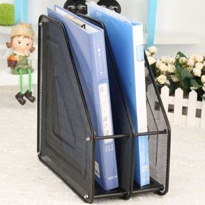 Metal Mesh 2 Tiers Magazine <b>Holder</b> <b>Document</b> File Organizer for Office School Supplies Cute Desk Organizer Hot Desk Organizer - Product Image 2