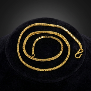 Cadena de Oro Micro de 14K, 18K, 24K al por Mayor, Diseño Moderno de Cadena Estilo Serpiente, Cadena de Moda, Cadena de Latón - Product Image 3