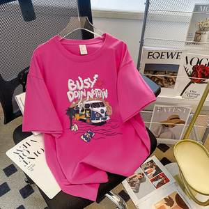 Camiseta gráfica informal de manga corta de talla grande, camiseta de verano con grafiti a la moda para <span class=keywords><strong>mujer</strong></span> - Product Image 1