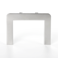 Soporte de Montaje en Forma de U de Acero Inoxidable con Perforaciones, Mecanizado CNC, Alta Rigidez, Compatible con Dibujo Personalizado, Automatización y Brochado