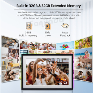 10.1 Inch IPS HD Touch Screen Digital Photo Picture with <b>LED</b> Light AiMOR App Cloud Wifi Digital Photo Frame - Product Image 4