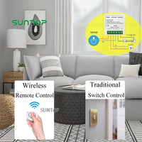 16A 220V Mini RF 433Mhz Module interrupteur sans fil lumière contrôleur électrique maison mur à distance on Off lampe à LED