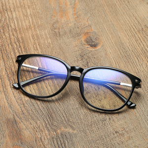 Unisex Round Full Rim Anti Blue Light <b>Eyeglasses</b> <b>Frame</b> Tr3631 Lightweight Student Glasses - Product Image 2