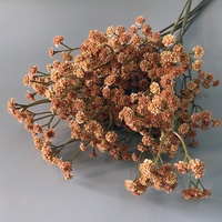 Fleurs artificielles séchées douces au toucher pour mariage et Saint-Valentin, gypsophile vintage, décoration florale intérieure pour hôtel et maison, automne
